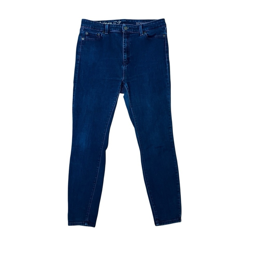 Vineyard Vines Size 12 Skinny Jeans Dark Wash - Picture 2 of 8